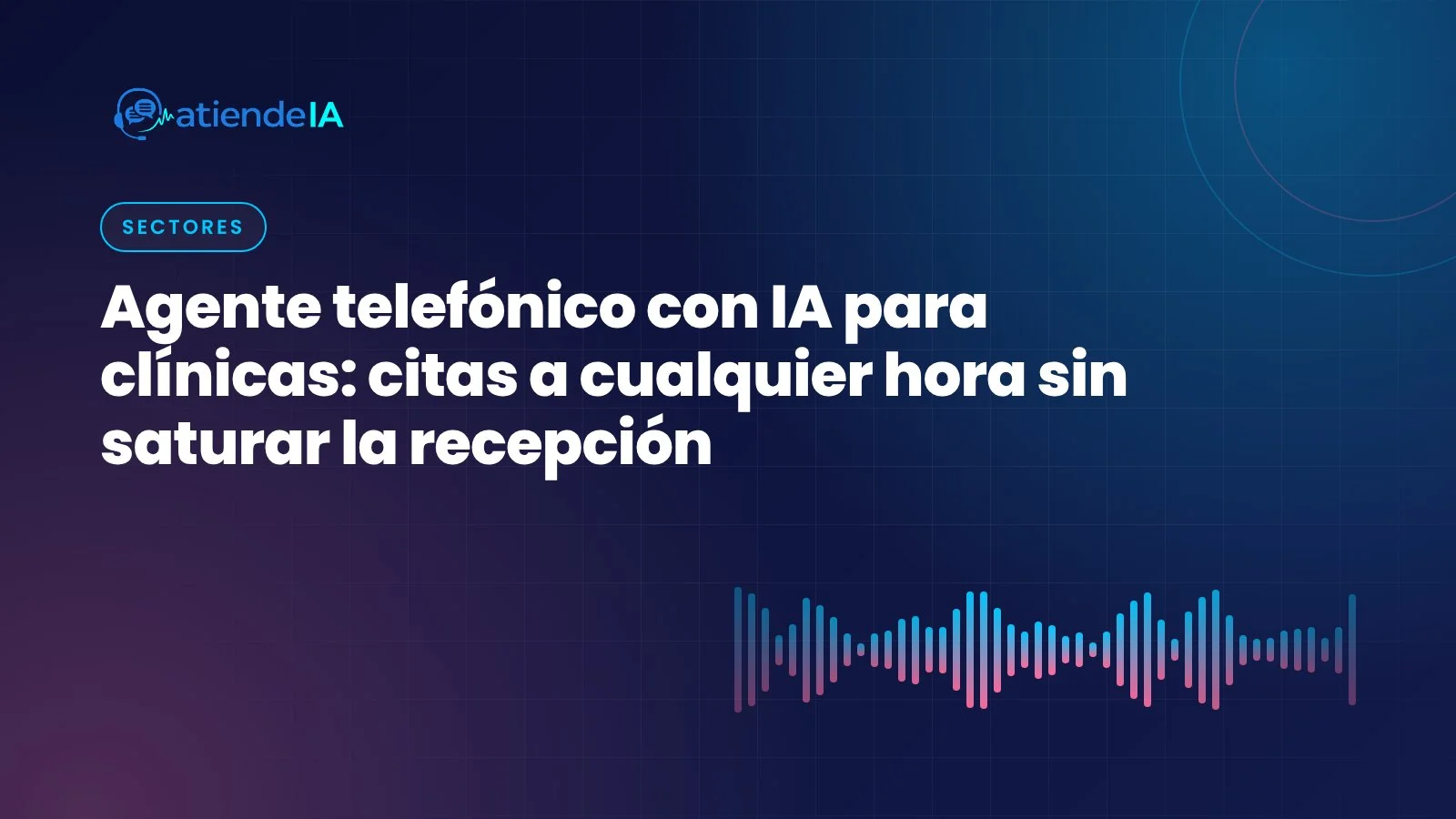 Portada: Agente telefónico con IA para clínicas: citas a cualquier hora sin saturar la recepción