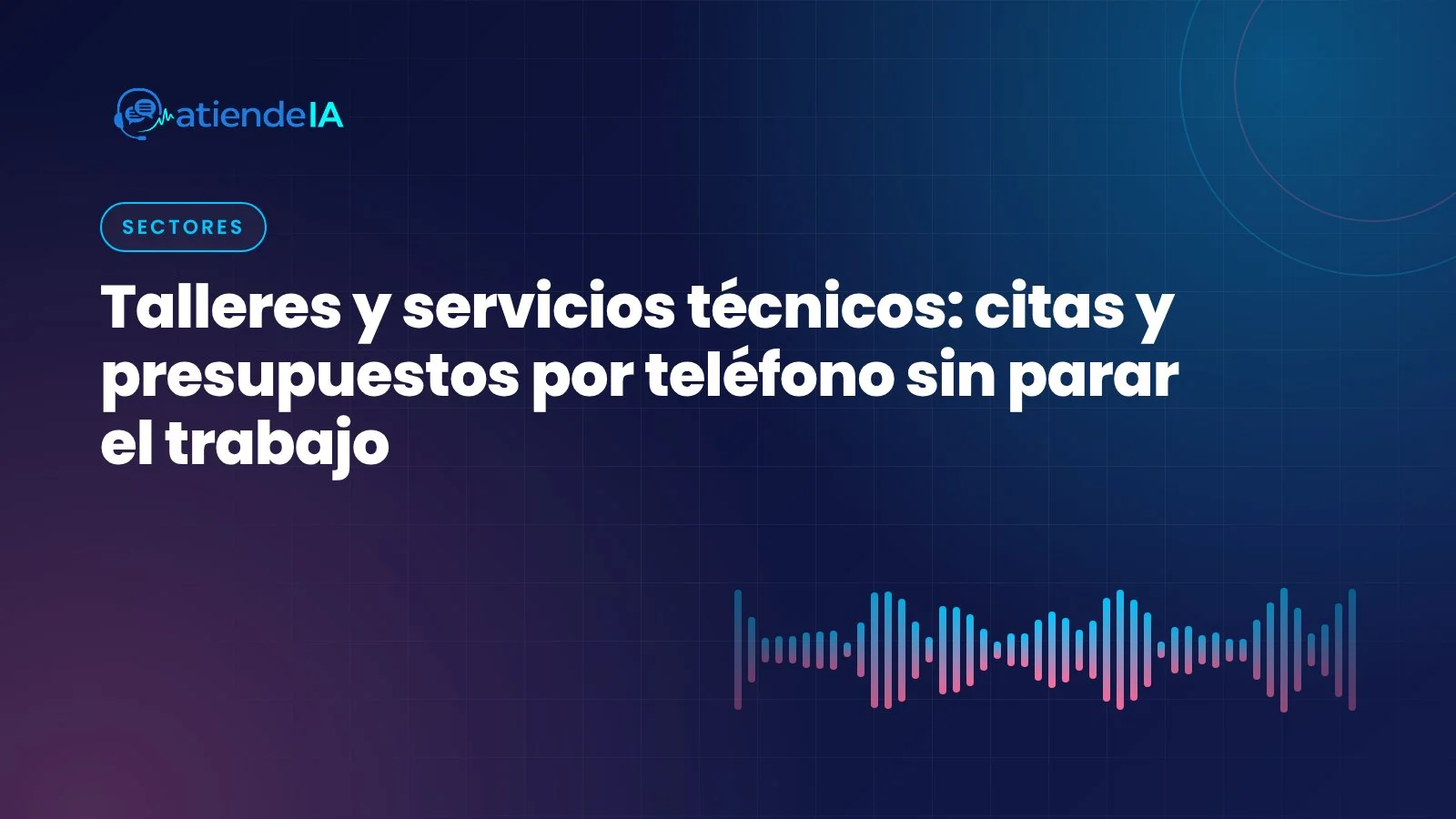 Portada: Talleres y servicios técnicos: citas y presupuestos por teléfono sin parar el trabajo